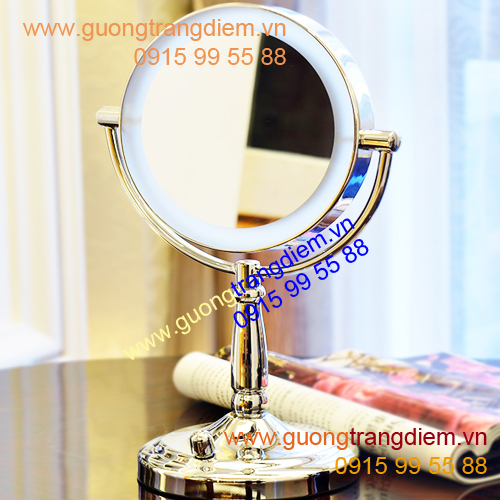 Gương có đèn LED thường được quý bà "để ý" khi mua gương trang điểm ở Hồ Chí Minh