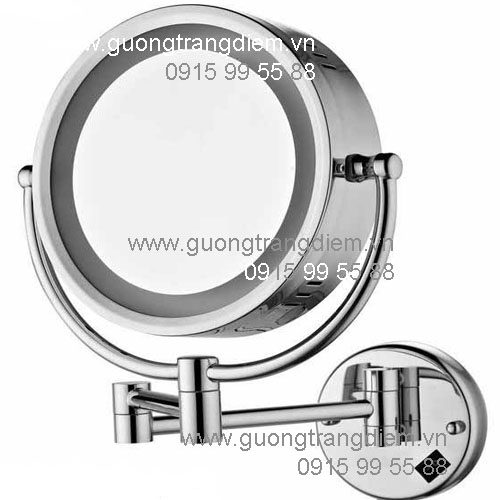 Sự kết hợp giữa gương và đèn tạo nên điểm khác biệt của gương trang điểm có đèn treo tường Womi SLD254